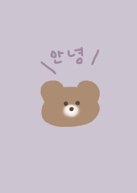 くまちゃんの韓国語/ kusumi purple