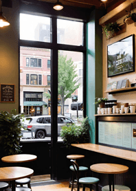 Cozy Coffee shop C9d0D9