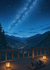 Starlit Mountain Tea Deck