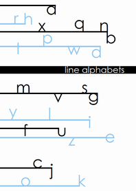 Line Alphabets