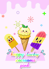 happy lucky icecreams-pink