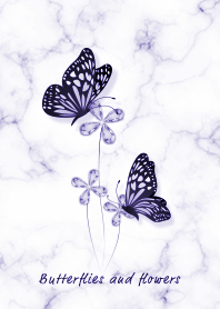 Marble, butterflies purple10_2