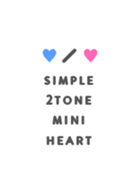 SIMPLE 2TONE MINI HEART 35