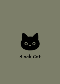 Black Cat|Dusty Olive Simple#2