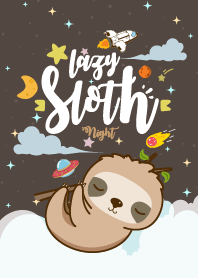 Sloth Lazy Galaxy Night