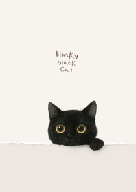 Blinky Black Cat Beige pastel