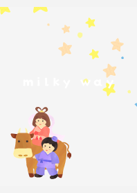 Tanabata Stars on white