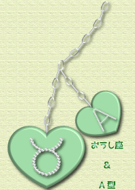 Heart pendant(Taurus & A)