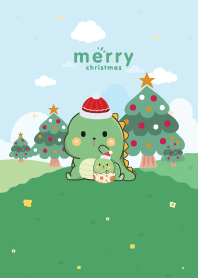 Chill Dino Christmas Day Lover