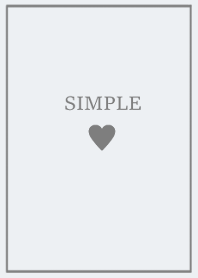 SIMPLE HEART -natural gray-