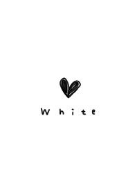White x rough heart.