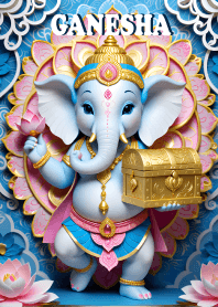 Lord Ganesha, extremely rich, wealthy
