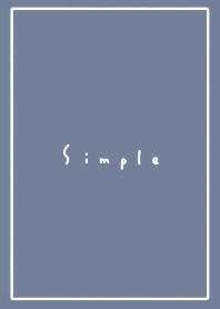 Simple //white & blue gray