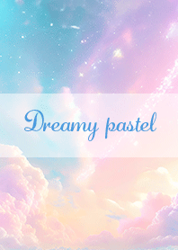夢かわいいパステルカラーの銀河