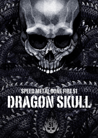 Speed metal bone fire Dragon skull 51