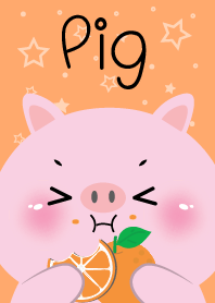 Pig Pig Love Orange Theme