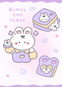 Bunny and toast  :) :) :)