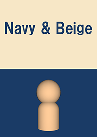 Navy & Beige Simple design 21