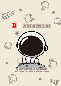 TAI.DU astronaut sits in a moon (BROWN)