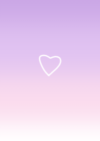 可愛いグラデーションとハート。