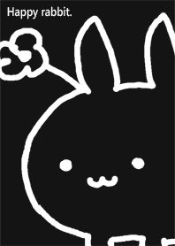 しあわせうさぎ ブラック