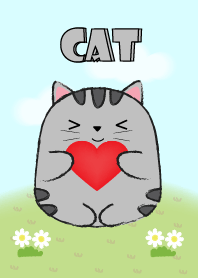 My Fat Cute Gray Cat Theme