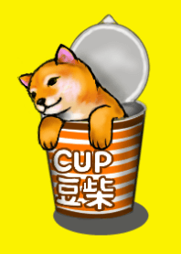 カップ豆柴