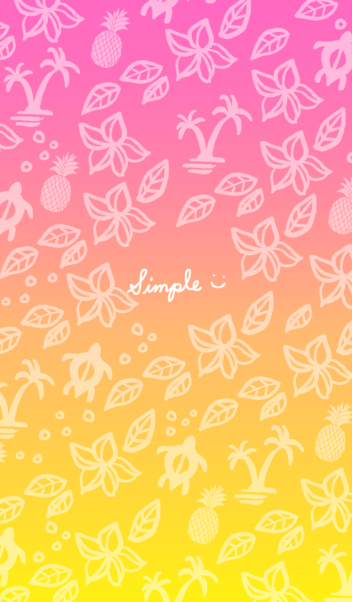 Aloha! Pink and yellow from Japan