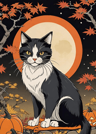 Ukiyo-e - Halloween cat 6ed94f