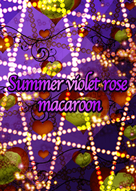 Summer violet rose macaroon