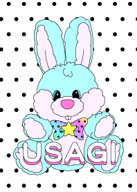 Polka dots Colorful Rabbits Theme