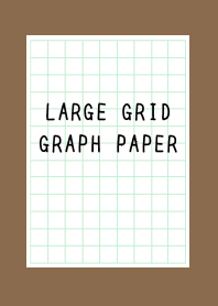 LARGE GREEN GRID GRAPH PAPER-BROWN