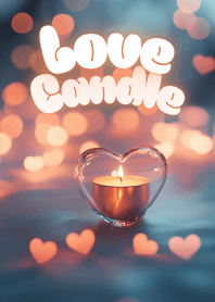 My Love Candle - Romantic Heart Glow
