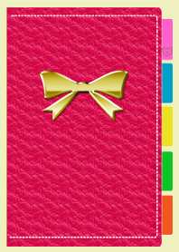 Cute notebook.Pink leather version
