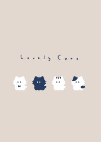 小貓咪 /beige navy
