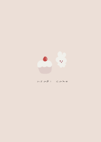 usagi cake -pink cupcake-