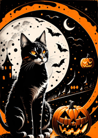 halloween cat dF71AD