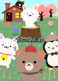 Tsunehiko Cute spring illustrations