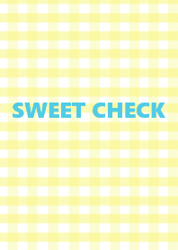 =SWEET CHECK= lightblue yellow