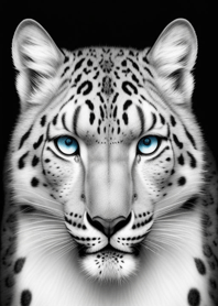 Dreamy white snow leopard f980dF