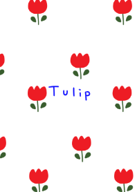 White x tulip pattern.