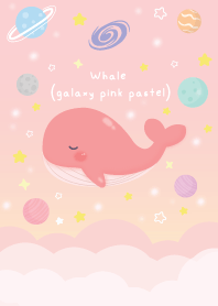 Whale (galaxy pink pastel )