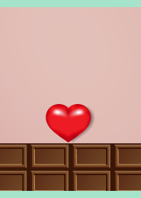 choc and heart on BG