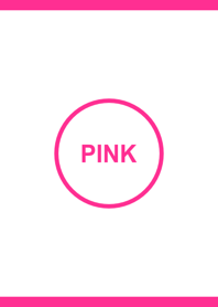 シンプル ホワイト＆ピンク No.3