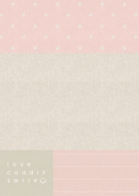 ナチュラルやさしい布（pinkとgray)