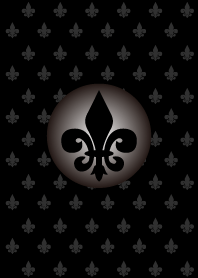 A stylized symbol of a lily-Black-joc