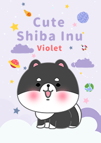 misty cat-Shiba Inu black Galaxy violet