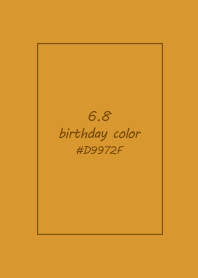 birthday color - June 8