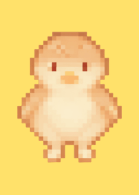 Chick Pixel Art Theme  Yellow 04