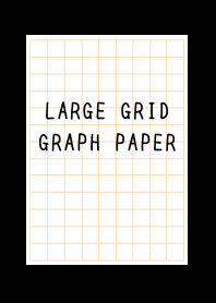 LARGE ORANGE GRID GRAPH PAPER-BLACKj
